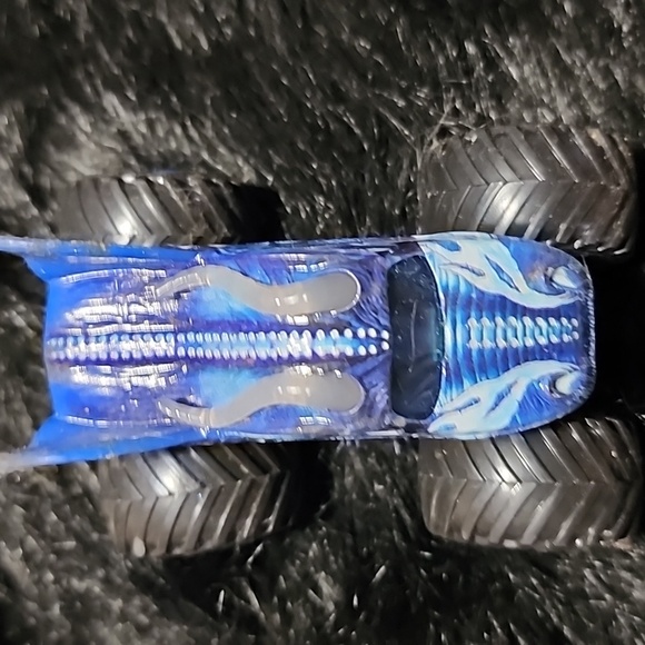 Monster Truck and Race Car Toy Set - Blue, Yellow, Gray. VINTAGE. - Picture 5 of 16